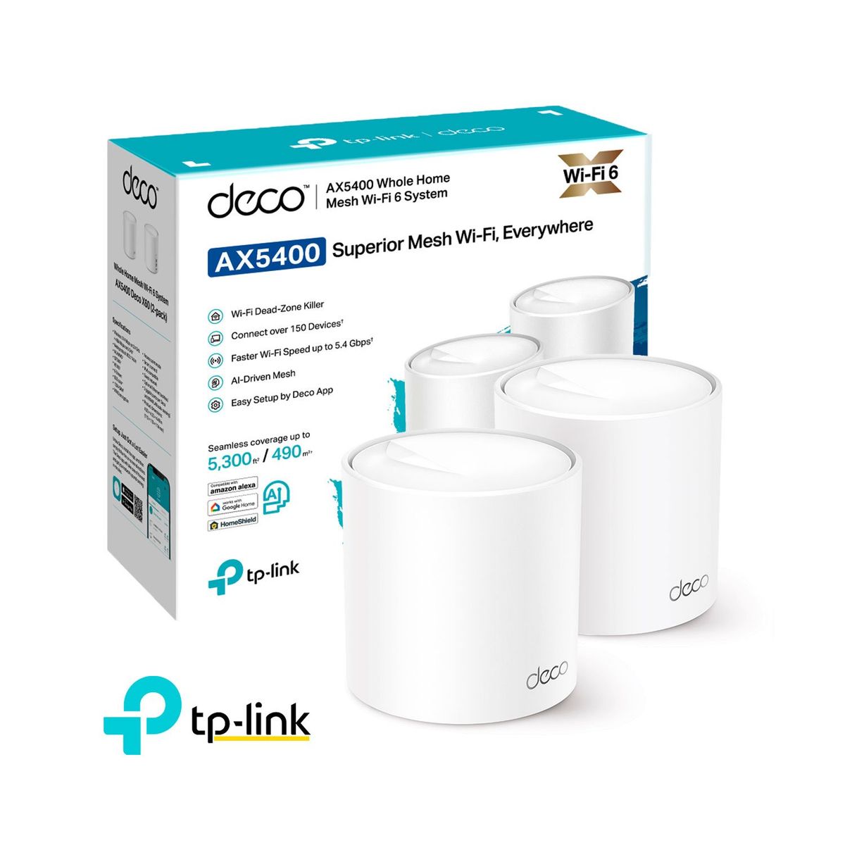 TP LINK - Deco X60 2 Pack Wifi 6 Sistema Mesh AX5400
