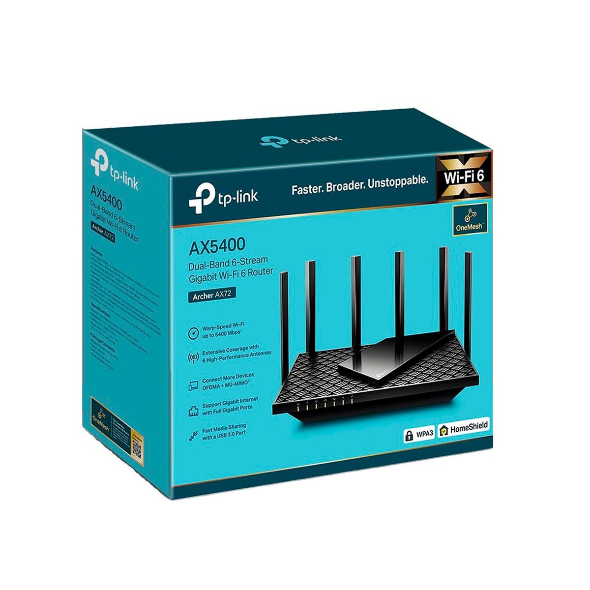 TP LINK - Archer AX72 Router Dual Band Wi-Fi 6 AX5400