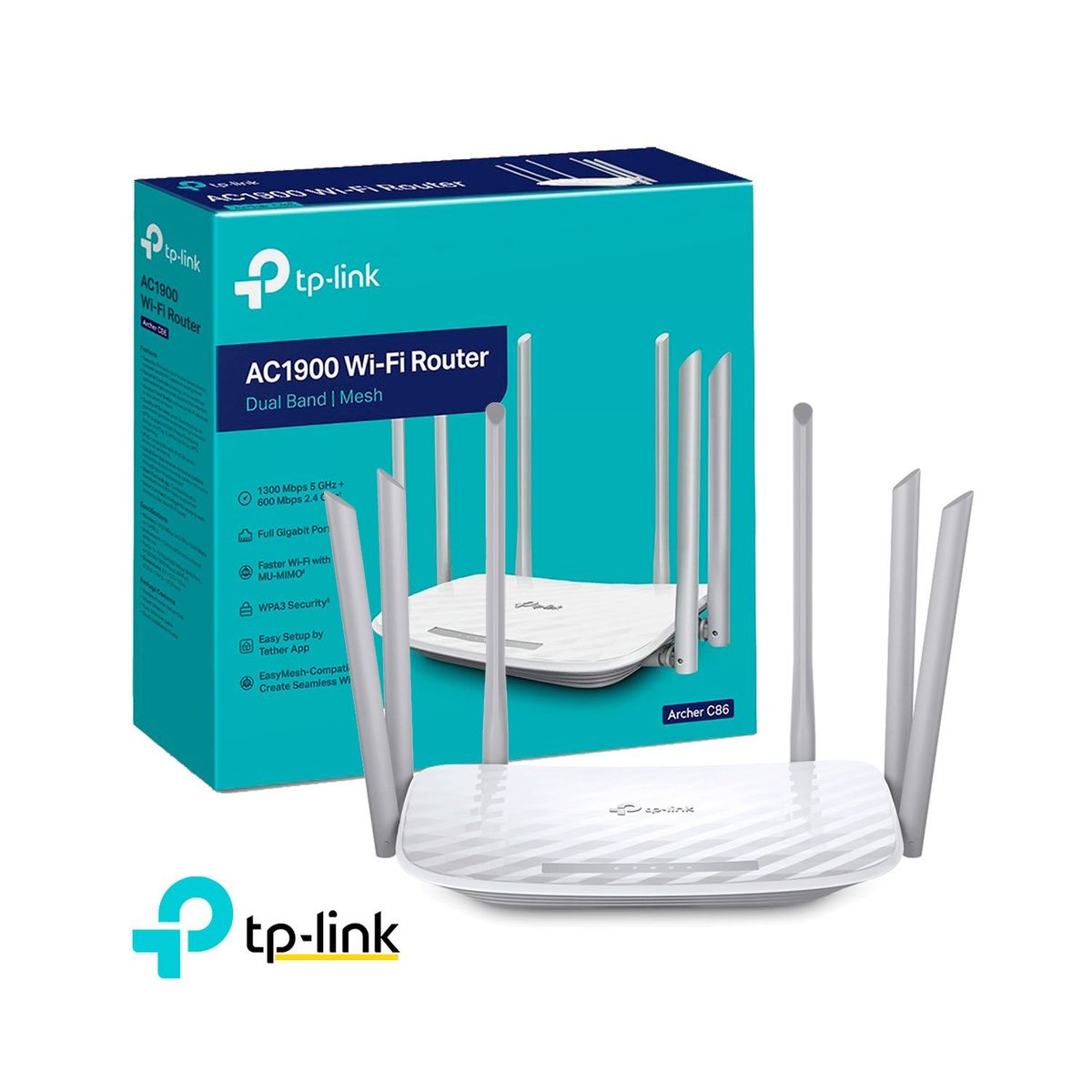 TP LINK - Archer C86 Router Dual Band Wi-Fi 5 AC1900