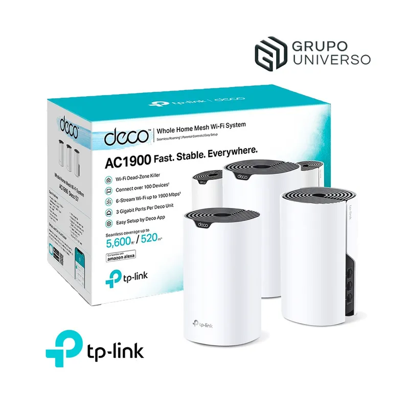 TP LINK - Deco S7 3 Pack Tp-Link Mesh Sistema Wifi 5 AC1900