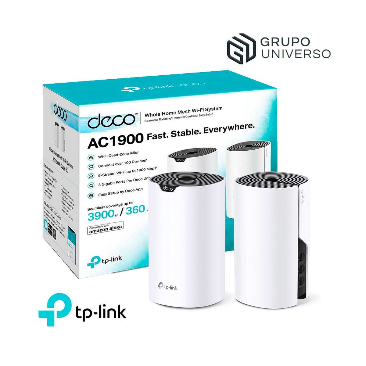 TP LINK - Deco S7 2 Pack Tp-Link Mesh Sistema Wifi 5 AC1900