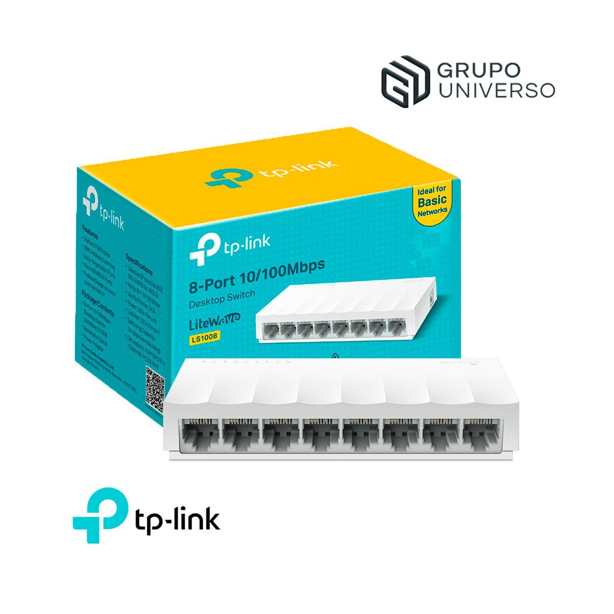 TP LINK - LS1008 Tp-Link Switch de 8 Puertos 10 100Mbps