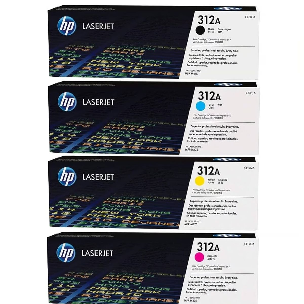 HP - Pack Toner HP 312A Cyan Magenta Amarillo Negro