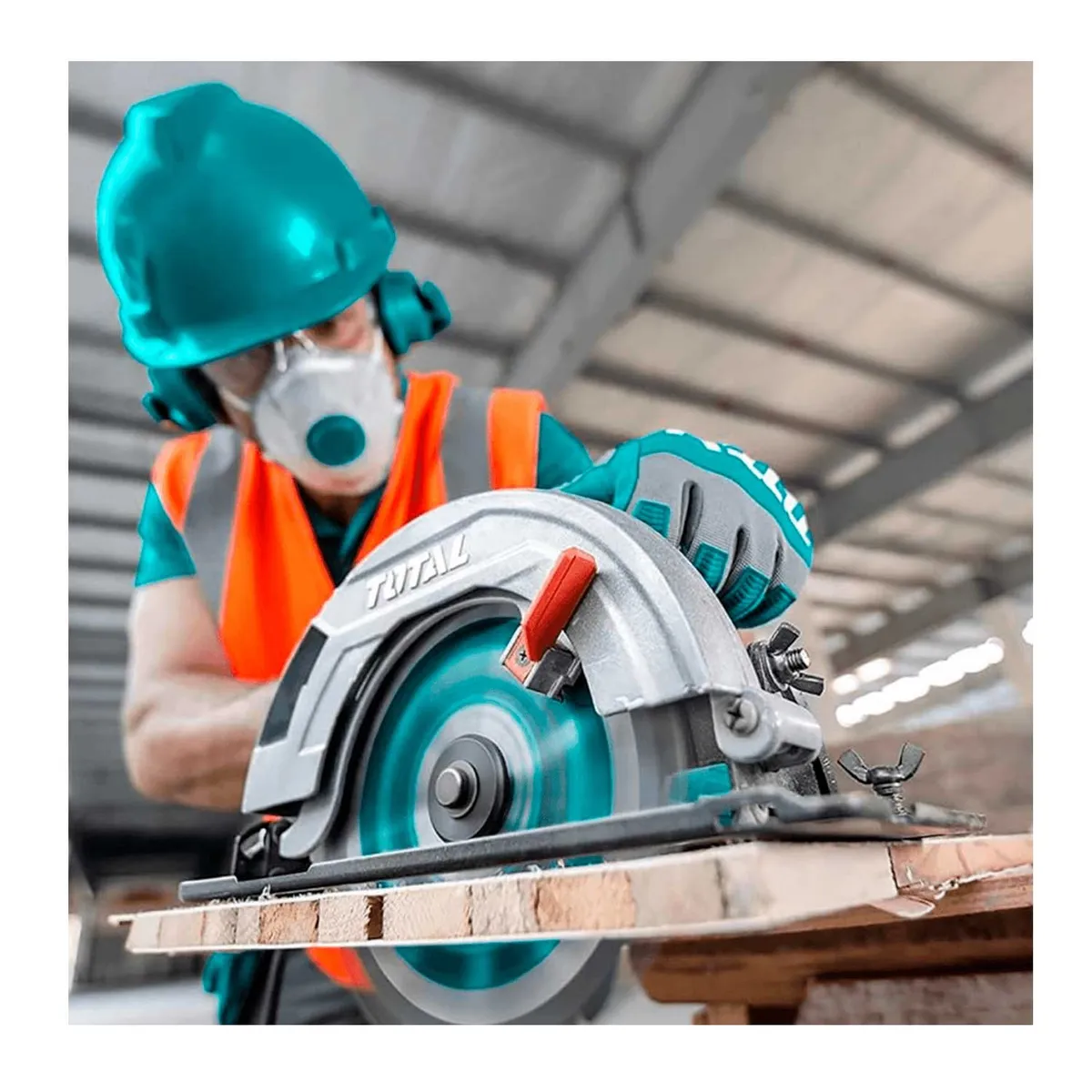 TOTAL TOOLS - SIERRA CIRCULAR 1600W PROFESIONAL MADERA CORTADORA RADIAL