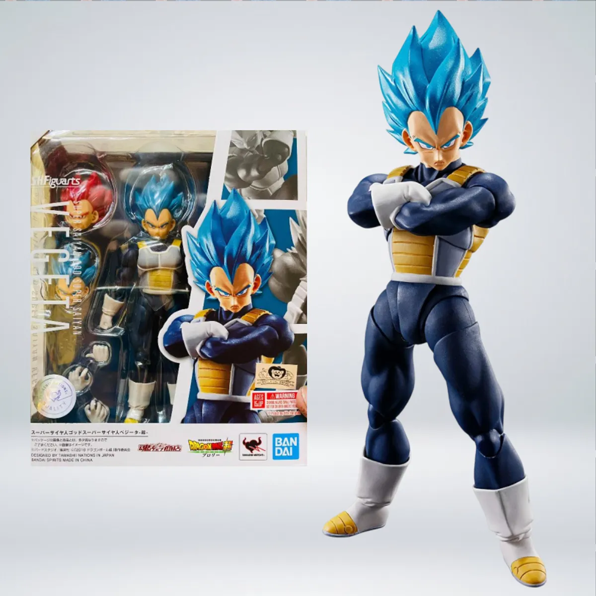 BANDAI NAMCO - FIGURA SHFIGUARTS DBZ SUPER SAIYAN GOD VEGETA 15 ANNIVERSARY