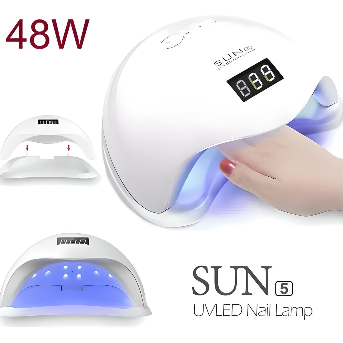 GENERICO - SECADOR ESMALTE UÑAS PROFESIONAL LÁMPARA LUZ LED TEMPORIZADOR