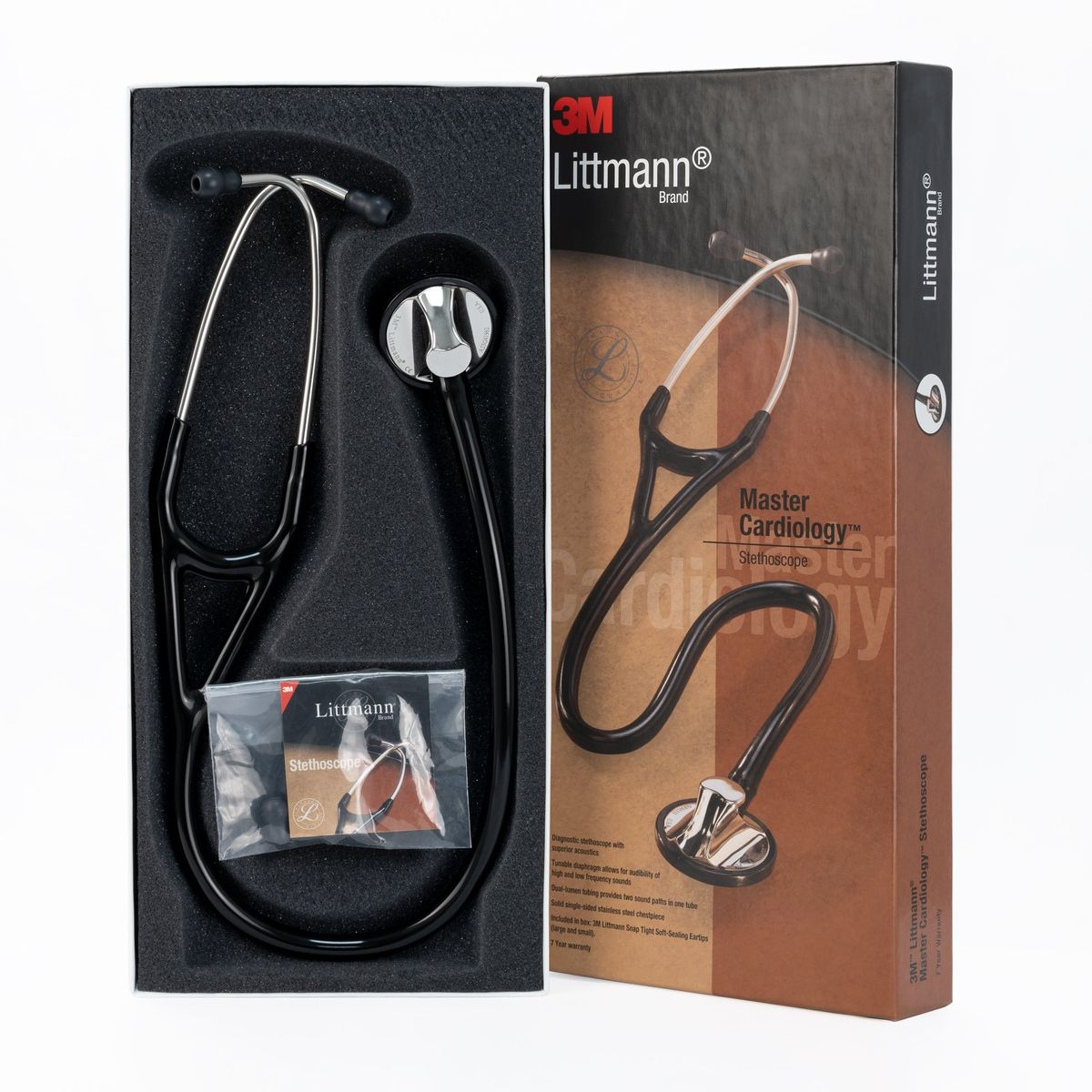 LITTMANN - Estetoscopio Littmann® Master Cardiology™ - Negro - Código 2160