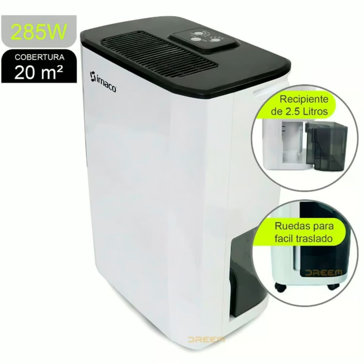 IMACO - Deshumedecedor Digital IMACO 2.5 Litros DHE1002