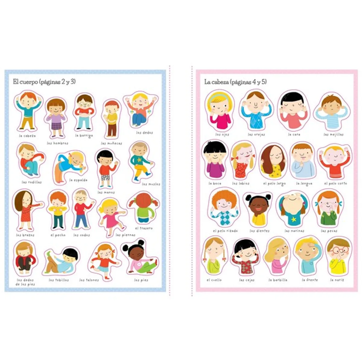 GENERICO - Libro Infantil MI CUERPO Y YO  libro de pegatinas