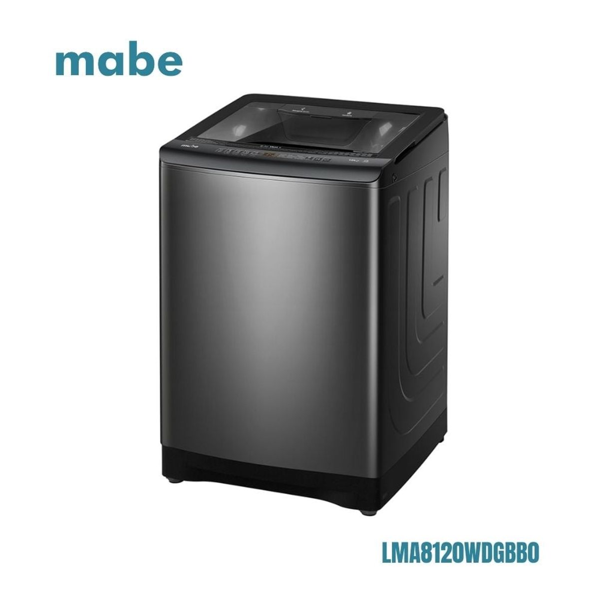 MABE - Lavadora MABE Carga Superior 18 Kg Direct Motion LMA8120WDGBB0 Diamond Gray