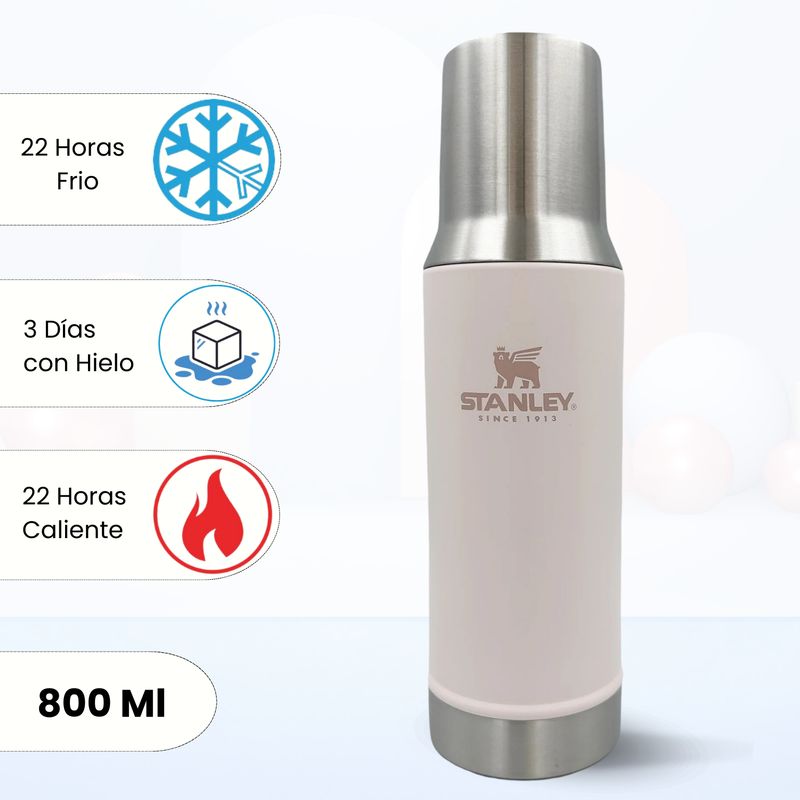 STANLEY - Termo de Bebida Mate System Rosa Quartz Stanley 800 Ml
