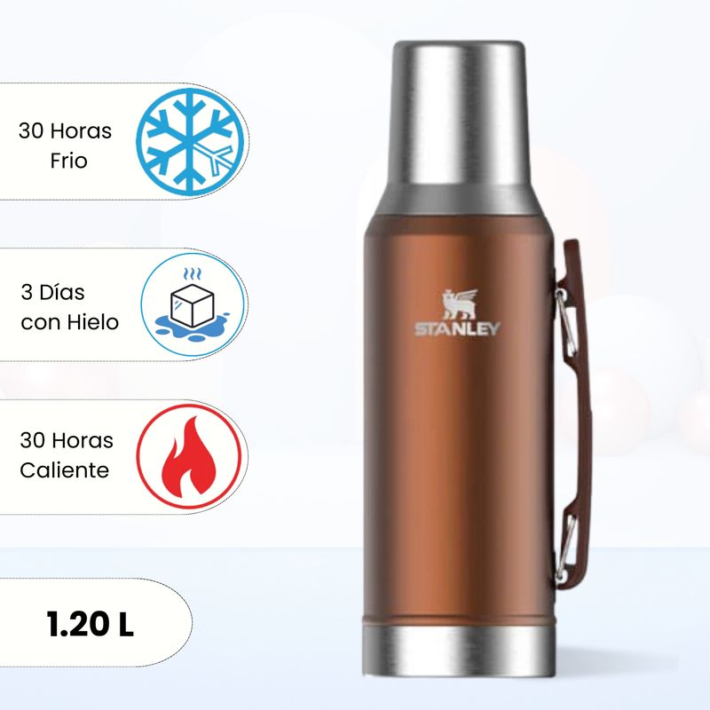 STANLEY - Termo de Bebida Mate System Dorado Stanley 1.2 L