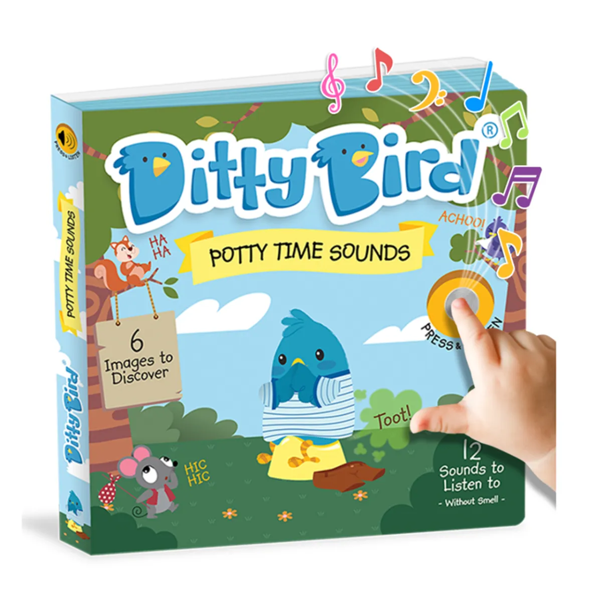DITTY BIRD - Libro sonoro Ditty Bird Sonidos a la hora de ir al baño Inglés a pilas