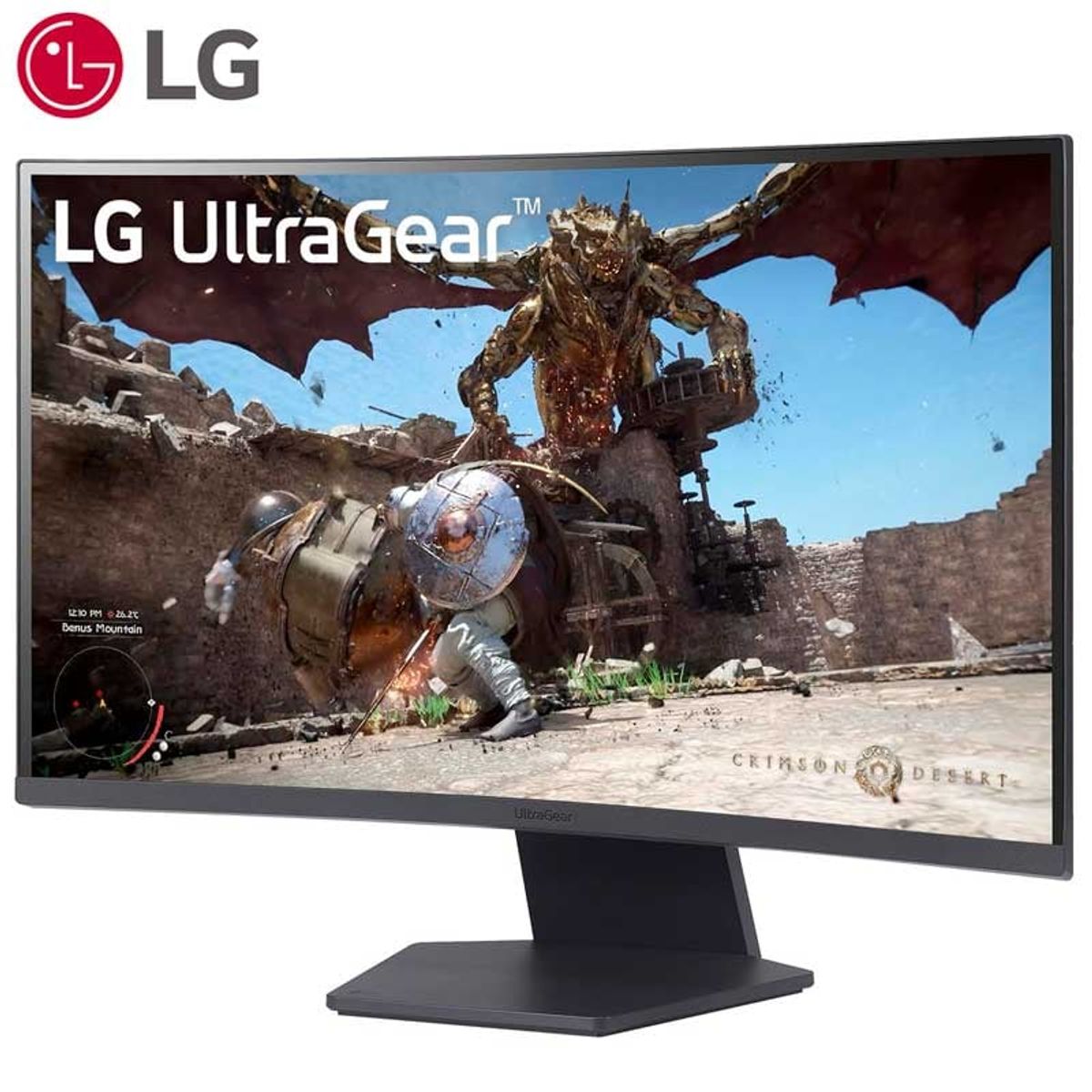LG - Monitor LG UltraGear 27GS60QC-B 27 CURVO QHD 180Hz 1ms FreeSync.