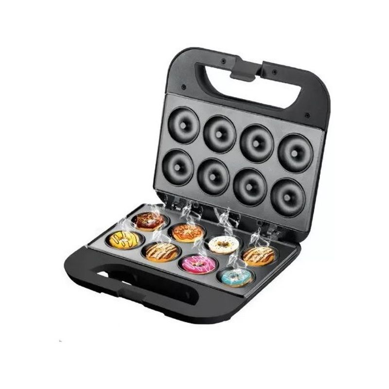 GENERICO - Máquina para Hacer Donuts Maker Horno 8 Rosquillas Antiadherente