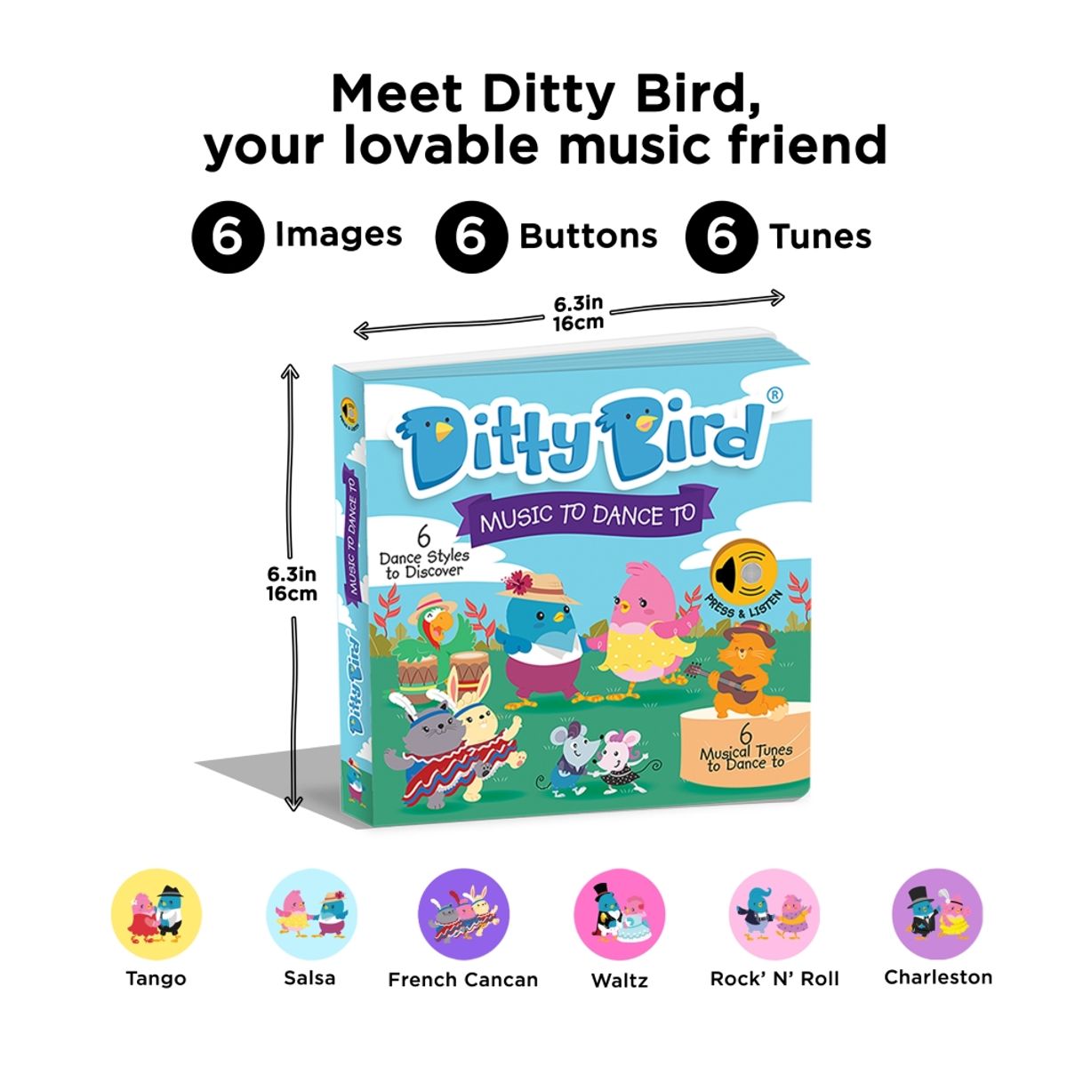 DITTY BIRD - Libro musical Ditty Bird Música para bailar Inglés