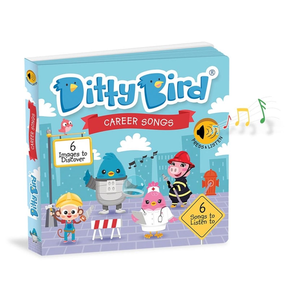 DITTY BIRD - Libro musical Ditty Bird Canciones de profesiones Inglés