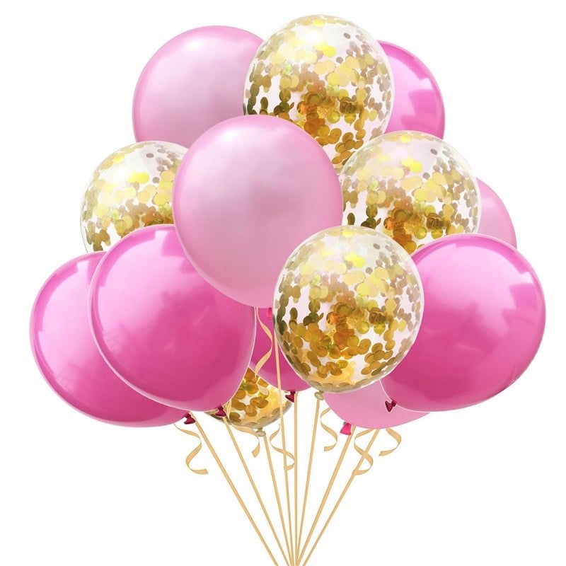 GENERICO - Kit Globo látex con  Confetti 12