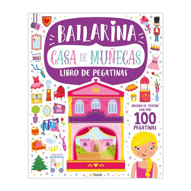 GENERICO - CASA DE MUÑECAS BAILARINA + 100 PEGATINAS