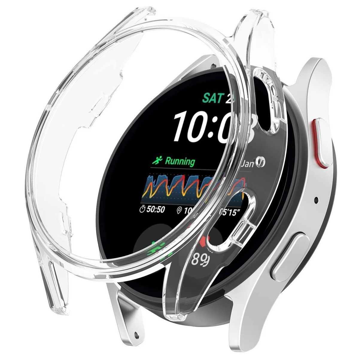 GENERICO - Case Bumper para SAMSUNG WATCH 7 - 40mm Transparente