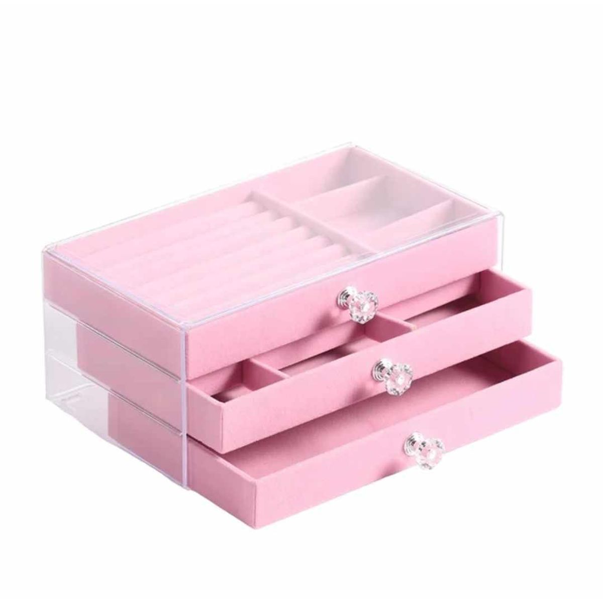 GENERICO - Organizador de Joyas 3 Niveles de Joyero Aretes Collar Reloj Anillos