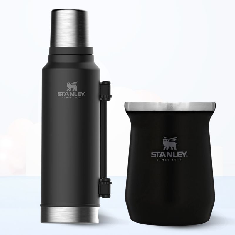 STANLEY - Combo Stanley Termo Classic 1.4 L + Matero 236 Ml Negro