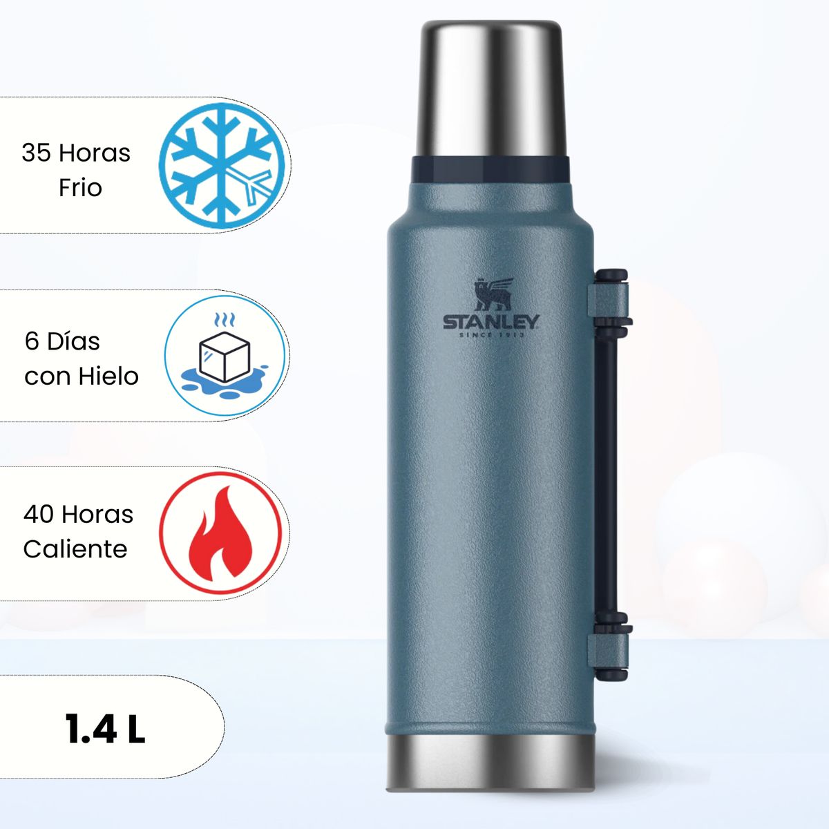 STANLEY - Termo de Bebida Stanley Classic Azul Lake 1.4 L