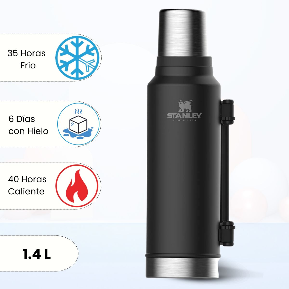 STANLEY - Termo de Bebida Stanley Classic Negro 1.4 L