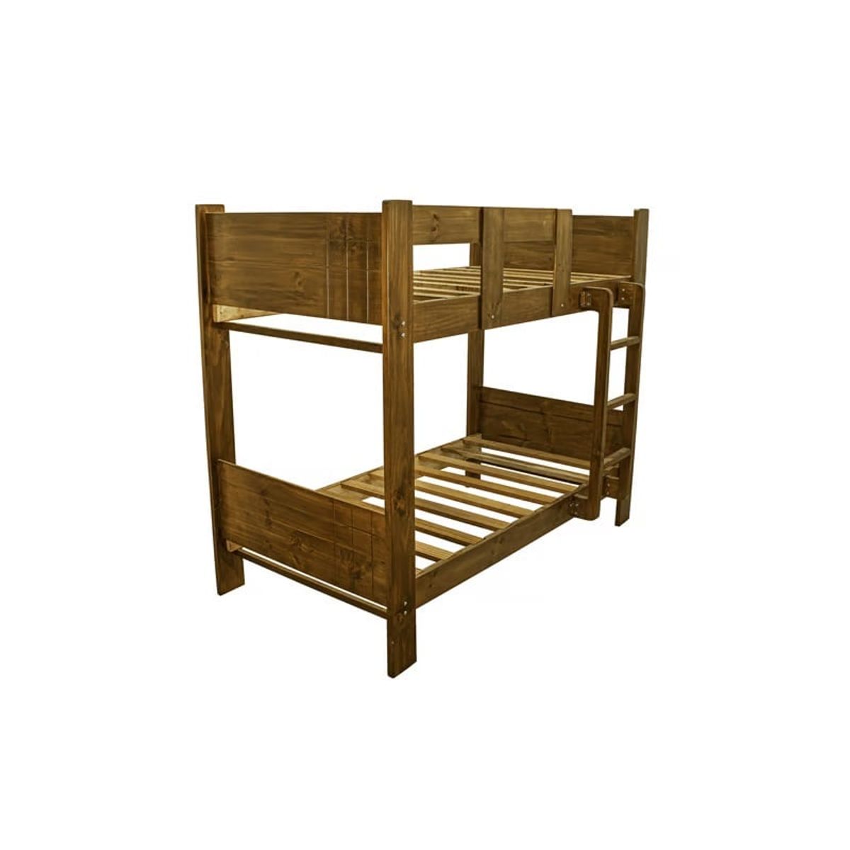 MUEBLES MACRUMO - Camarote 1.5 Plz  Pino de 1.5 x 6 Apanelado+ Acabado Envejecido