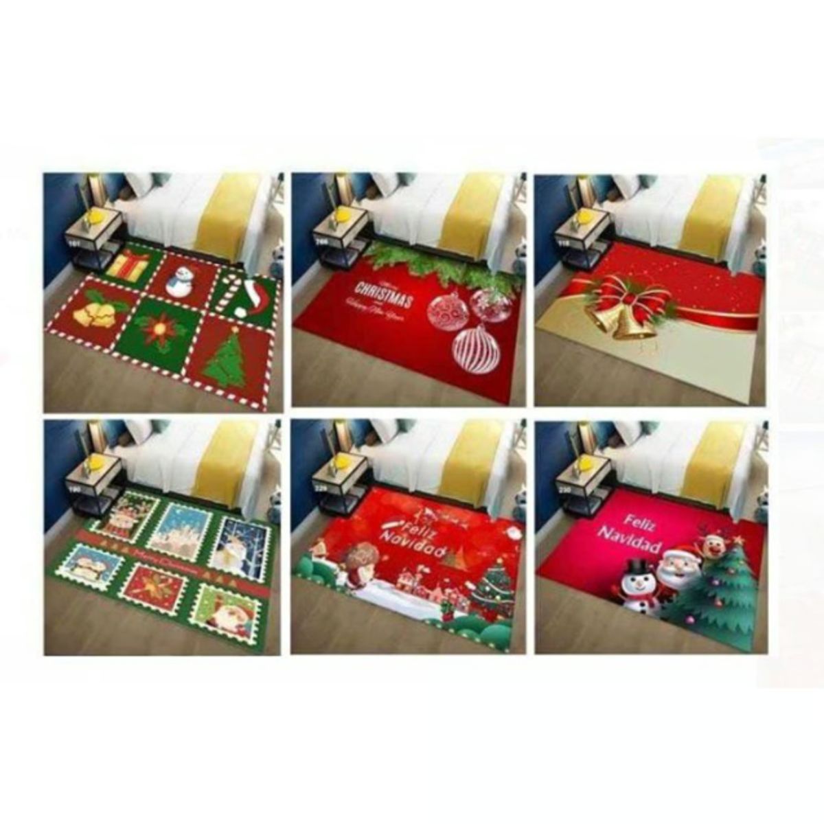 GENERAC - Alfombra Navideña GRANDE DECORATIVOS MULTICOLOR