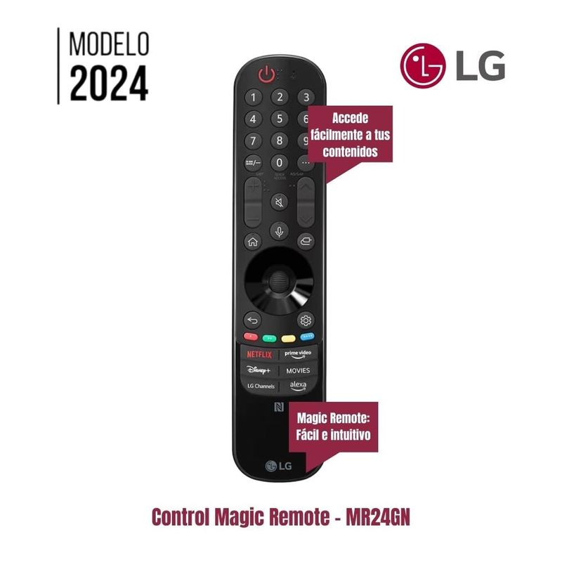 LG - Control Magic LG MR24GN Con Botón Alexa Y LG Channels Modelo 2024