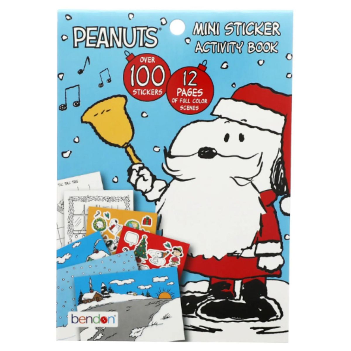 MR PEANUTS - Packx2 Libro de actividades Navideño Mini con Stickers - Snoopy