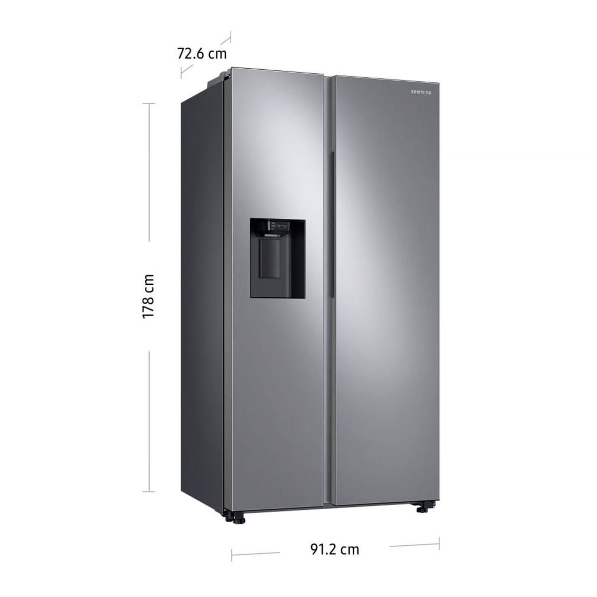 SAMSUNG - Refrigeradora Samsung 602L Side by Side Space Max RS60T5200S9PE