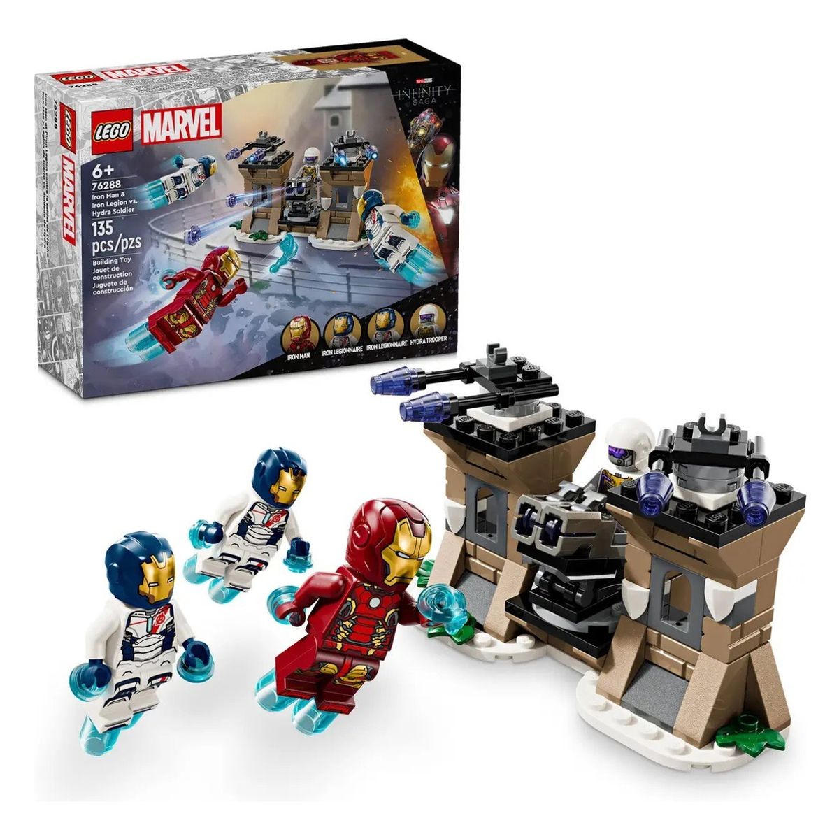 LEGO - LEGO 76288 Iron Man y Legión de Hierro vs Soldado de Hydra