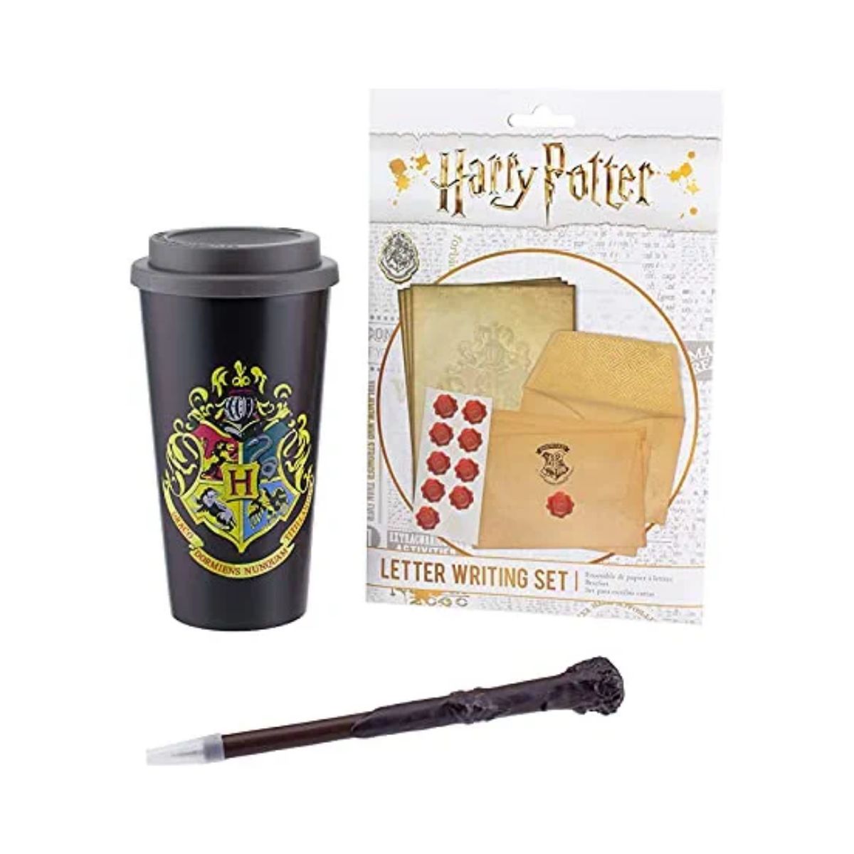 GENERICO - Juego de Mug Lapicero y Kit de Escritura Harry Potter