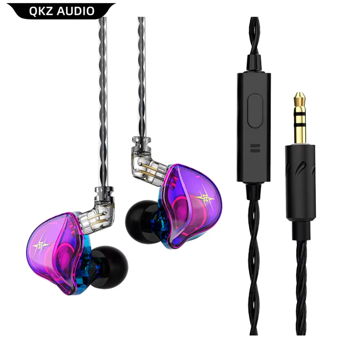 GENERICO - Audifonos Deportivos QKZ con Microfono Cable desmontable