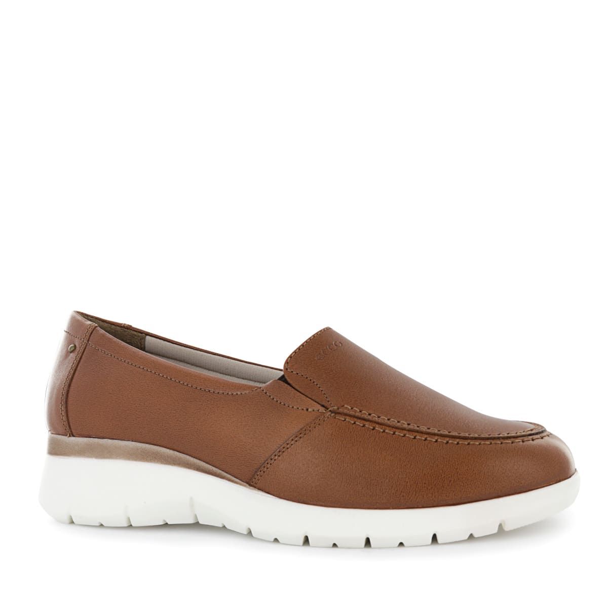 ECCO - Zapatos Slip On Mujer Ecco Astor08 Caramelo Cuero Natural