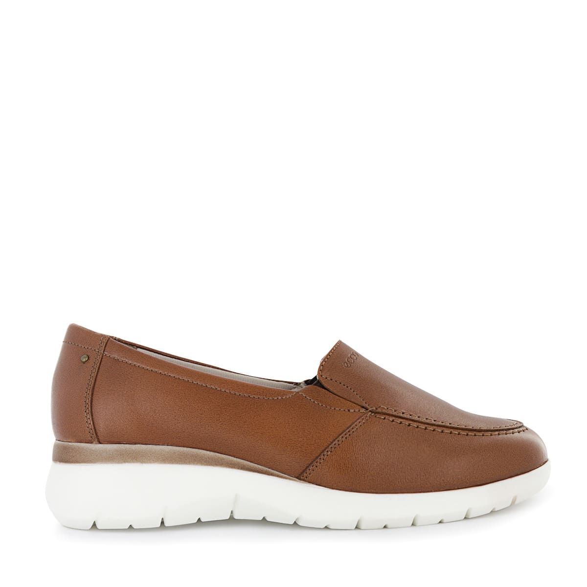 ECCO - Zapatos Slip On Mujer Ecco Astor08 Caramelo Cuero Natural