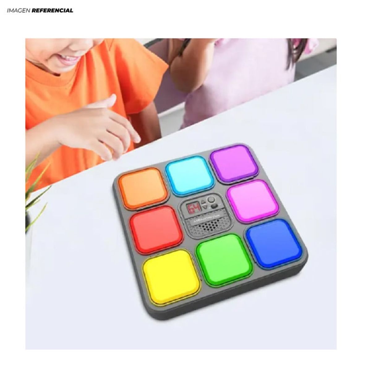 GENERICO - Juego de Memoria Cuadrada 4 en 1 con Sistema de Luz y Sonido