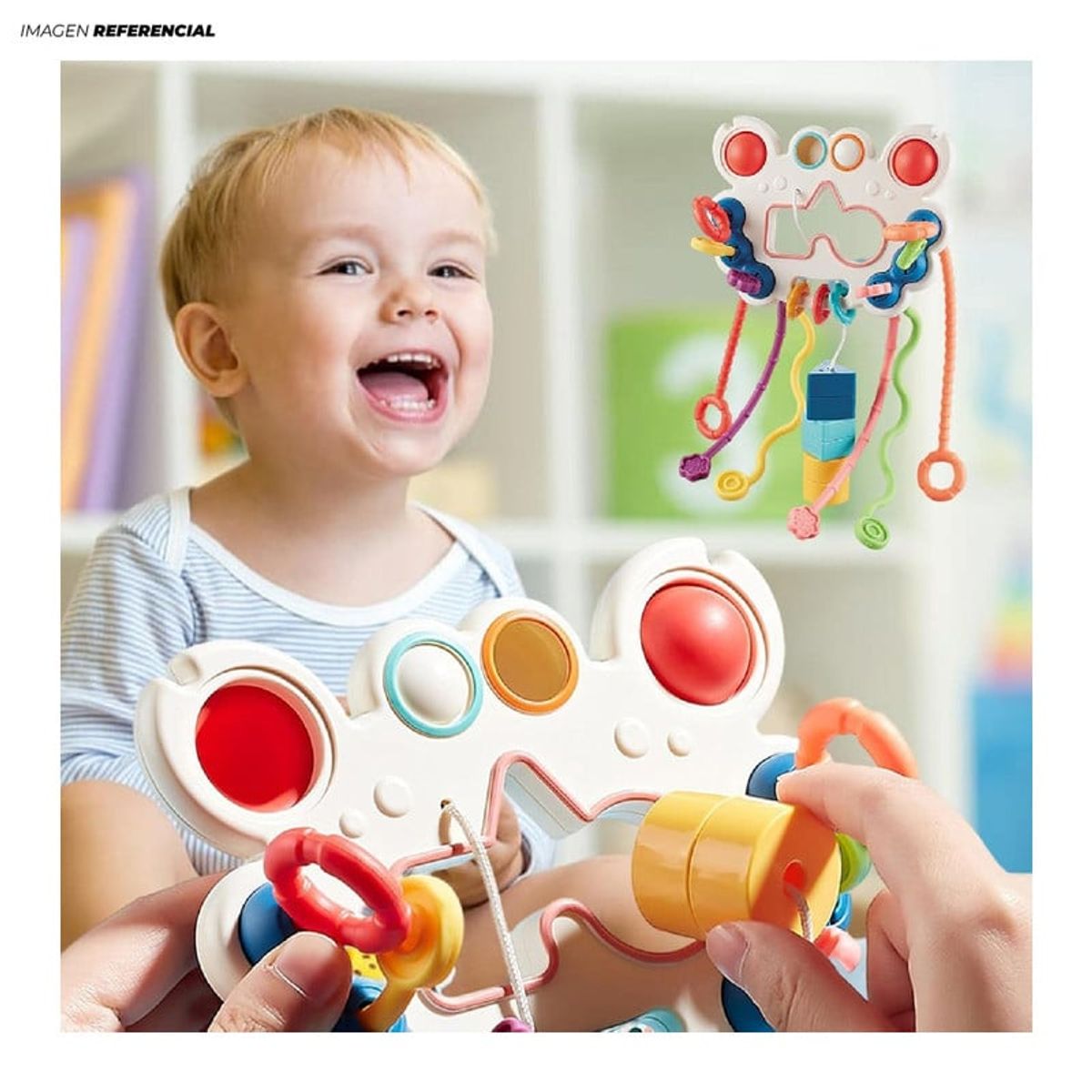 GENERICO - Juguete Sensoriales para Bebés Montessori 5 en 1 Multiuso