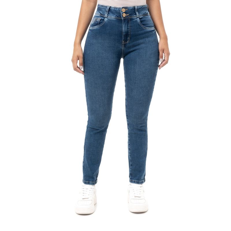 PIONIER - Pantalon Denim Stretch Mujer Zieli Pionier