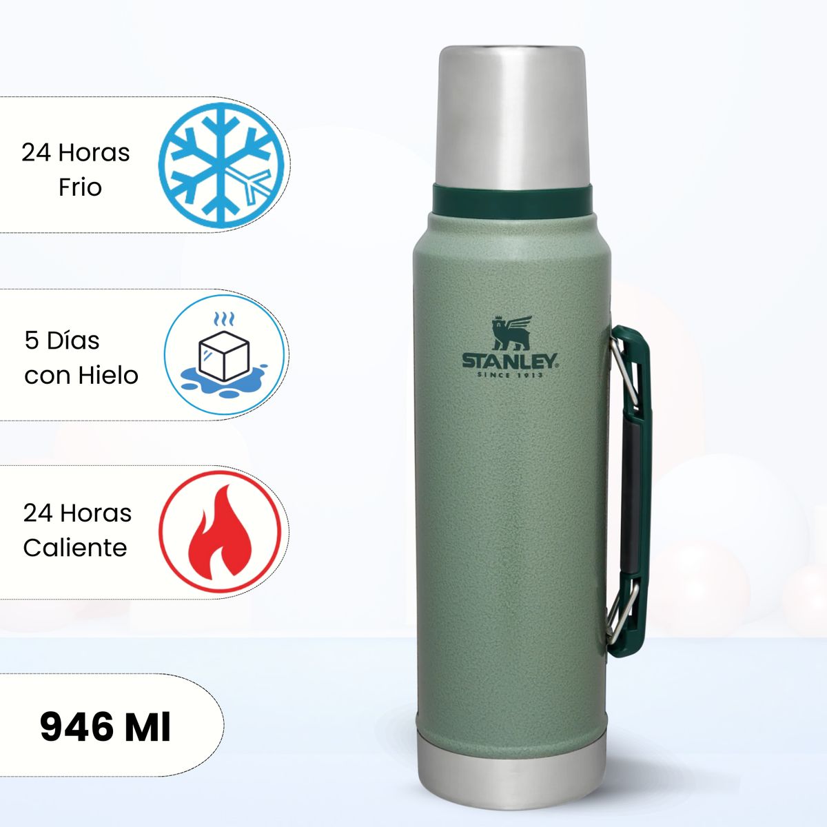 STANLEY - Termo de Bebida Stanley Classic  Verde 946 Ml