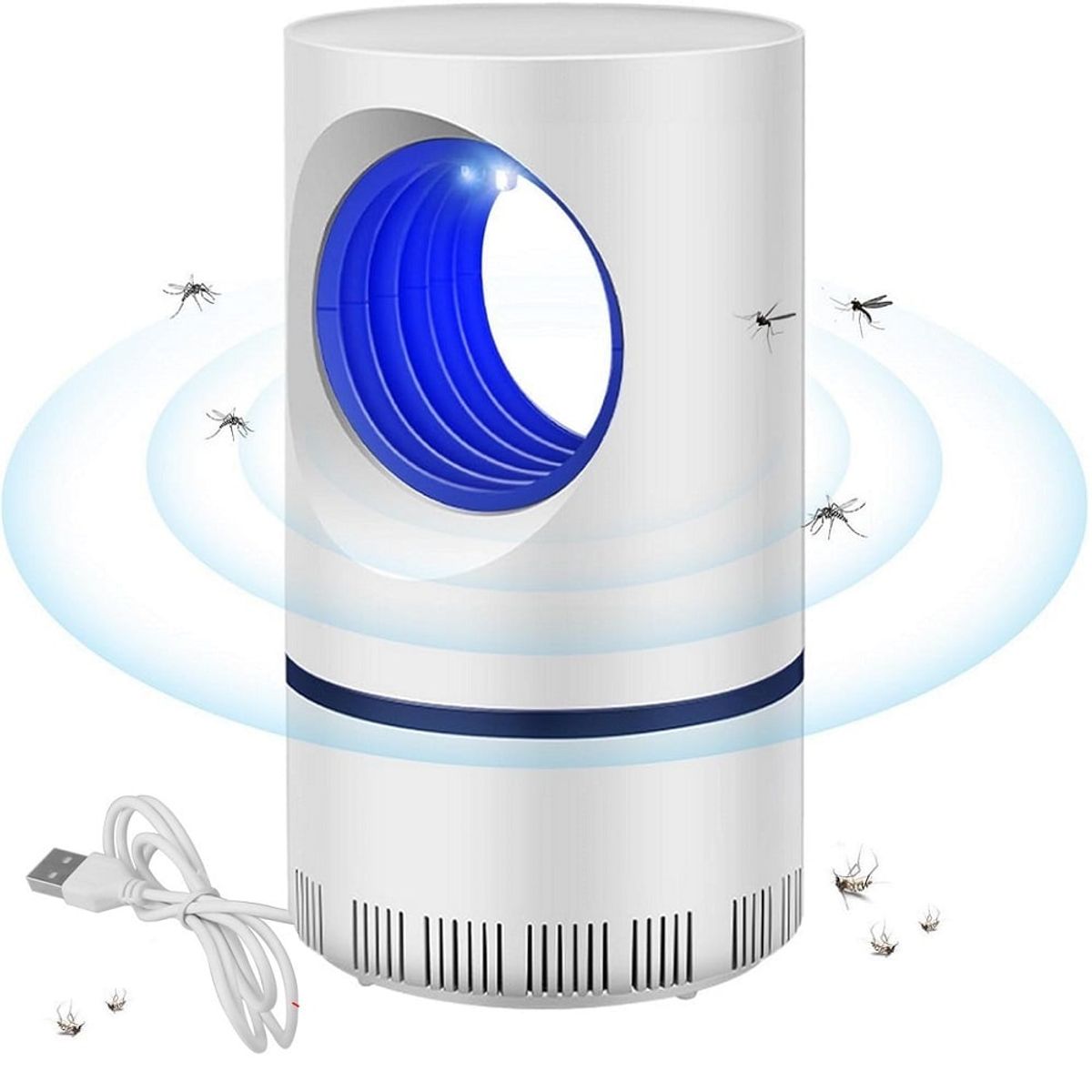 GENERICO - Lámpara antimosquitos trampa UV eléctrica entrada USB