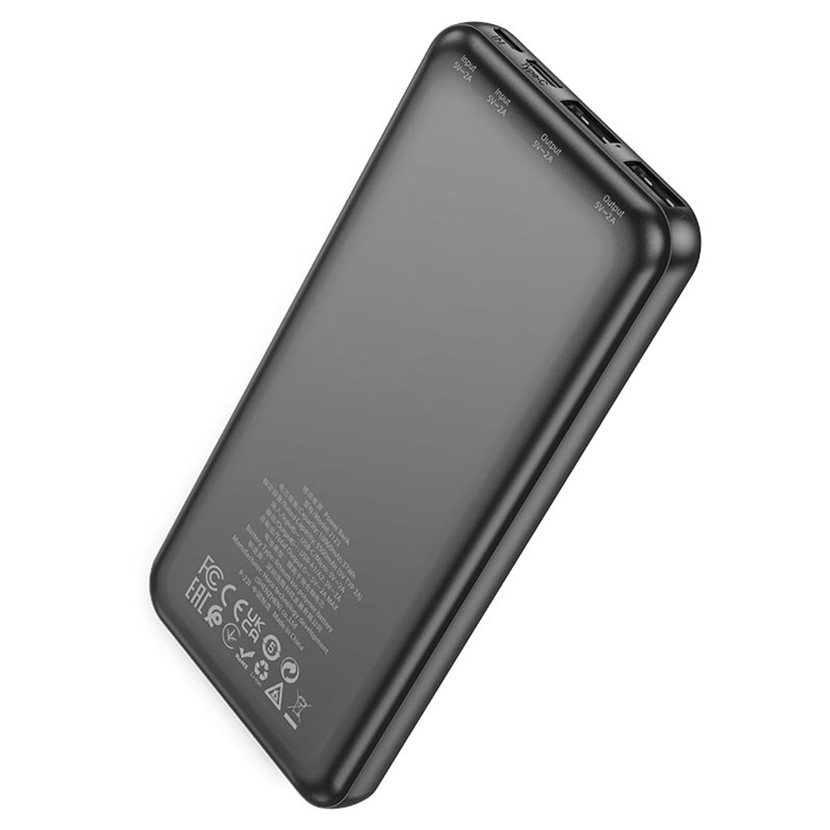 HOCO - Cargador Portatil PowerBank Hoco J123 10000 mAh - Negro