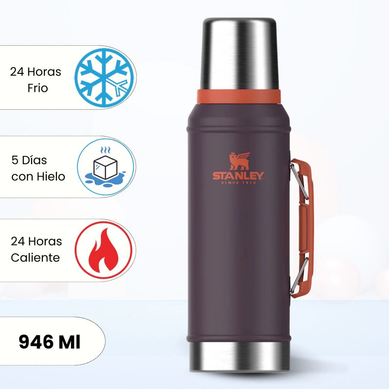 STANLEY - Termo de Bebida Stanley Classic Plum 946 Ml