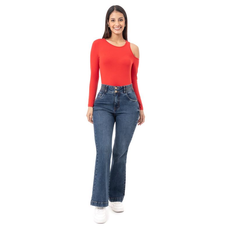 PIONIER - Pantalon Denim Stretch Mujer Yakah Pionier