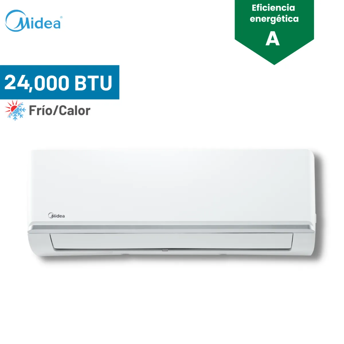 MIDEA - Aire Acondicionado Midea 24000 BTU Split Pared Inverter Frío - Calor