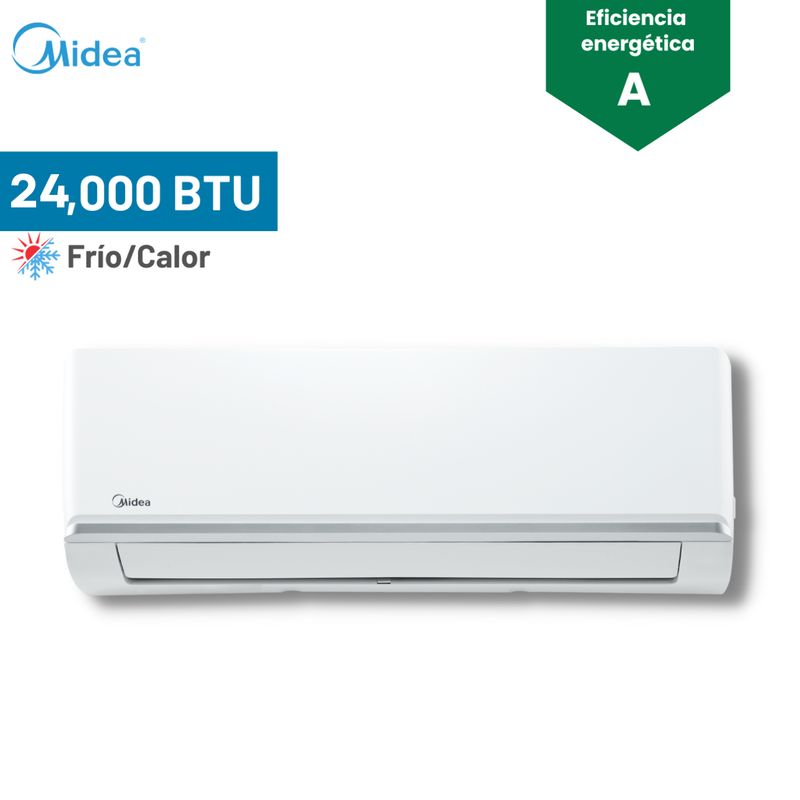 MIDEA - Aire Acondicionado Midea 24 000 BTU Split Pared Inverter Frío - Calor