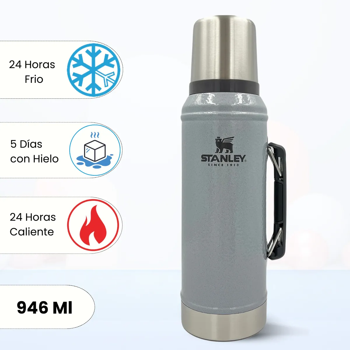 STANLEY - Termo de Bebida Stanley Classic Silver 946 Ml