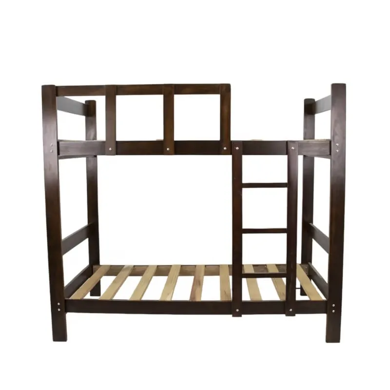 MUEBLES MACRUMO - Camarote de Madera Capirona de 1.5 plz con acabado Nogal